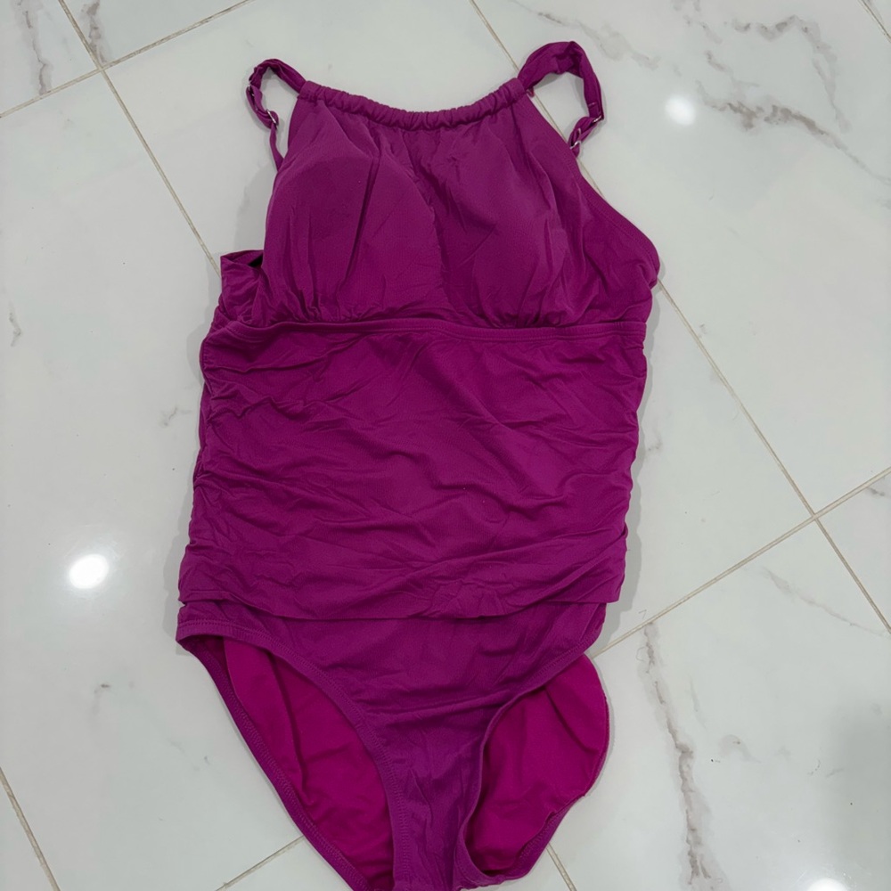 Vibrant Magenta One-Piece Swimsuit
